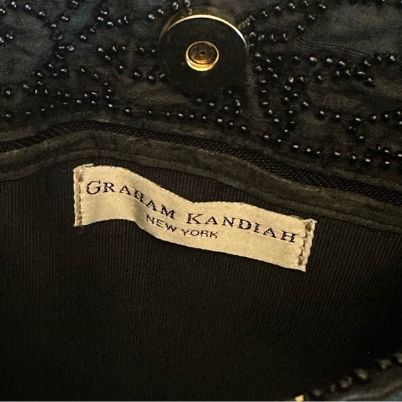 Graham Kandiah black beaded mini bag tote - Picture 3 of 8